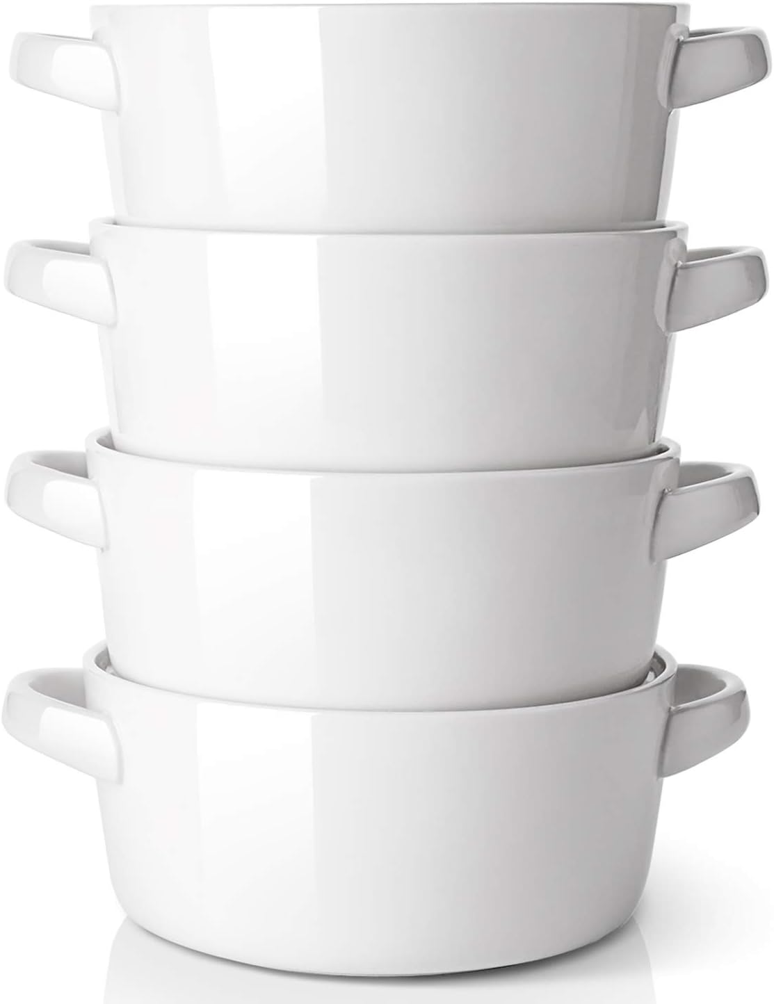 DOWAN Soup Bowls with Handles, 24 ounces Ceramic Cereal