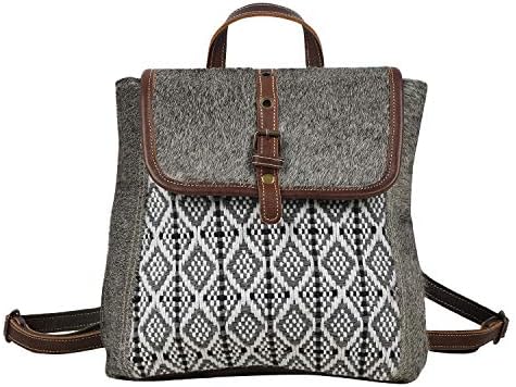 Myra Layered Shoulder Bag - Upcycled Cotton & Leather Boho Purse For Women - View #8
