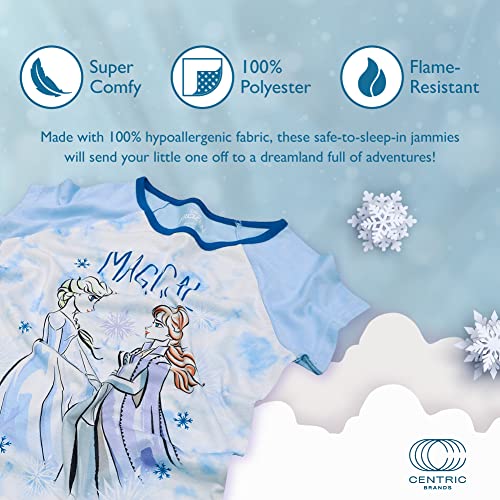 Disney Girls' Frozen 2 3-Piece Loose-Fit Pajamas Set, Oh So Magical 2, 6 #TOP2