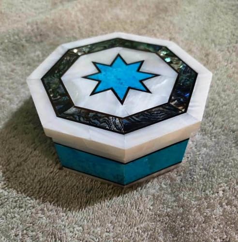 Boîte à bijoux en marbre de 12,7 cm pour ranger vos bagues sur la coiffeuse - 3