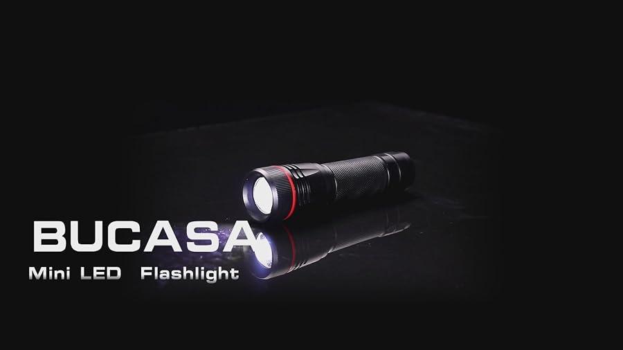 BUCASA Taschenlampe LED Aufladbar, 2 Stück Zoombar Flashlight Kinder USB-C, Bild 7