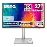 BenQ PD2730S 27” 5K Monitor, 90W Thunderbolt 4, 218 PPI, 98% P3, 2000:1 Contrast, Nano Matte Panel, Daisy Chain, KVM, Height Adjustable, Mac-Compatible, for 3D Artists, VFX Animators, Game Designers