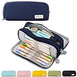 satch federtasche blau 🖋【Multifunktion】 Es handelt sich um eine multifunktionale Tasche mit 3 Fächern, die den praktischen Anforderungen verschiedener Personen gerecht werden kann. Sie ist nicht nur eine Schreibwaren-Tasche für Grundschüler, Schüler der Mittel-, Ober- oder Oberstufe, sondern auch eine Reisetasche und eine Make-up-Kosmetiktasche und Kabelzubehörtasche für Männer, Frauen, Erwachsene und Schreibtischzubehör