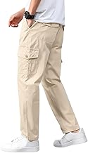 Vogaan Casual Solid Men's Regular Fit Drawstring Cargo Pants with Multiple Pockets | Cotton Cargos for Men