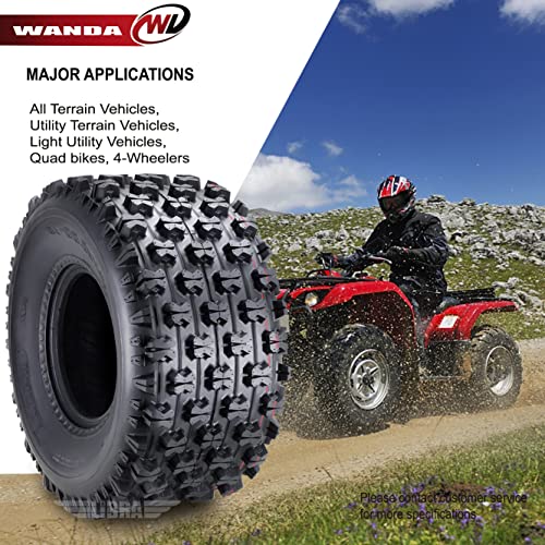 Set 2 Wanda Atv Tires 22X10-10 Fit For Kawasaki Bayou 220 250 Mojave 250 Rear Gncc Race #TOP5