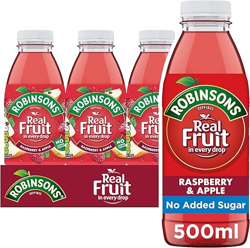 Robinsons RTD, Raspberry & Apple, 500 ml, Pack of 12
