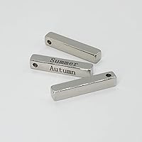 Vista 6 de StayMax Barra rectangular para grabado, acero inoxidable, 10