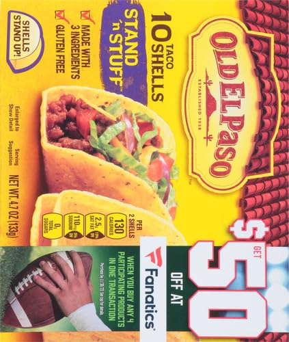 Old El Paso Stand N Stuff Taco Shells Gluten Free Meal Prep 10 Ct 4 7 oz — view 4