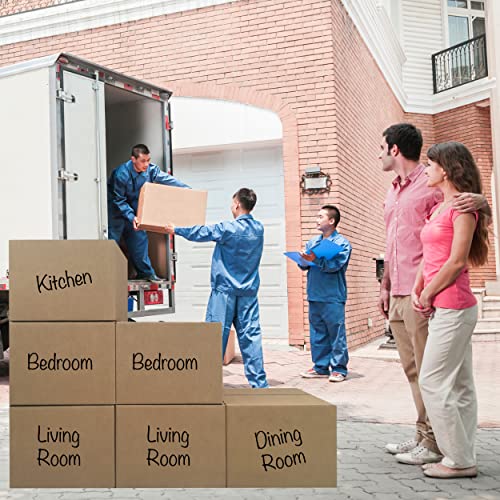 Image of Large Moving Boxes 20'' x 20'' x 15'' (Pack of 6), Corrugated Cardboard Boxes for Packing, Shipping & Moving