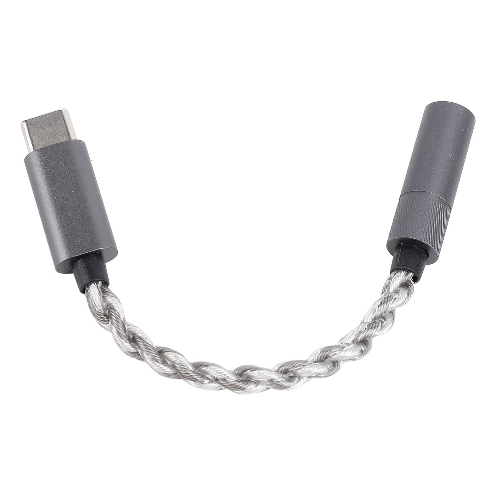 Cavo Adattatore USB Tipo C a 4,4 Mm, Cavo Amplificatore Jack per Cuffie HiFi da USB C Maschio a Femmina da 4,4 Mm, 384 KHz/32 Bit, per Dispositivi di Tipo C, 3,9 Piedi