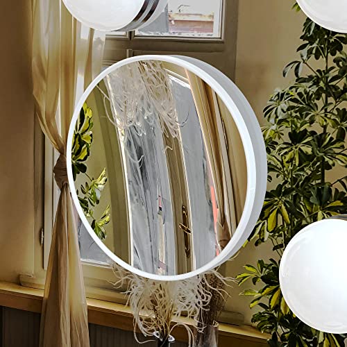 ANYHI Espejo Maquillaje con Luz 91 x 62 cm, Espejo Tocador con 16 Lámparas LED Regulables, Espejo Maquillaje Pared con Lupa 10X y 3 Modos de Luz, Espejo Hollywood de Mesa Grande (Plata) - imagen 7