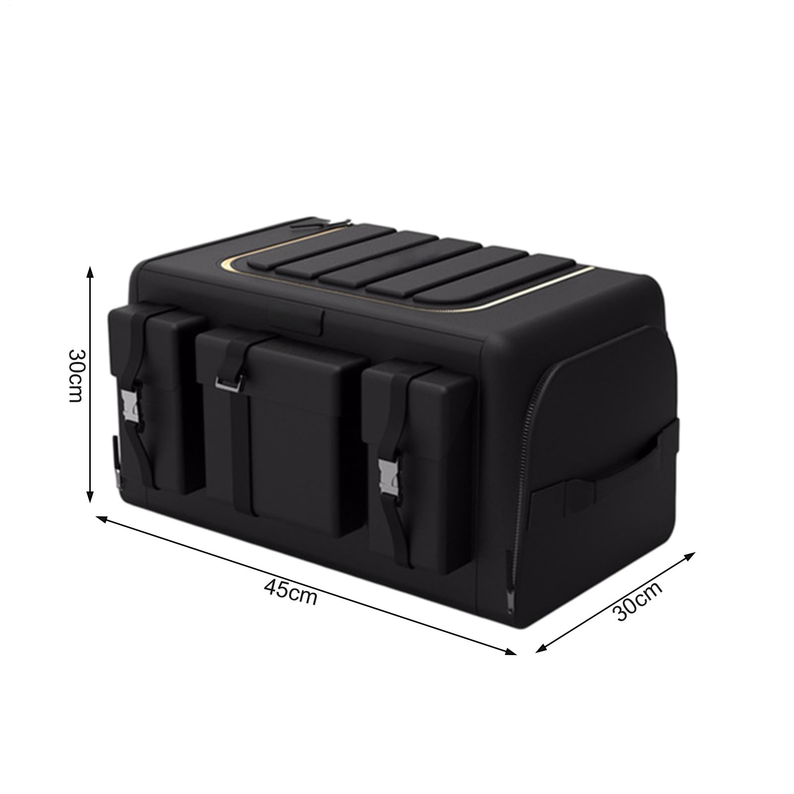 Organizador de camiones - maletero, soporte para alimentos, organizador de | SUV, contenedor de almacenamiento, carga para alimentos, equipos deportivos y kits de emergencia, coches ideales, vehículos