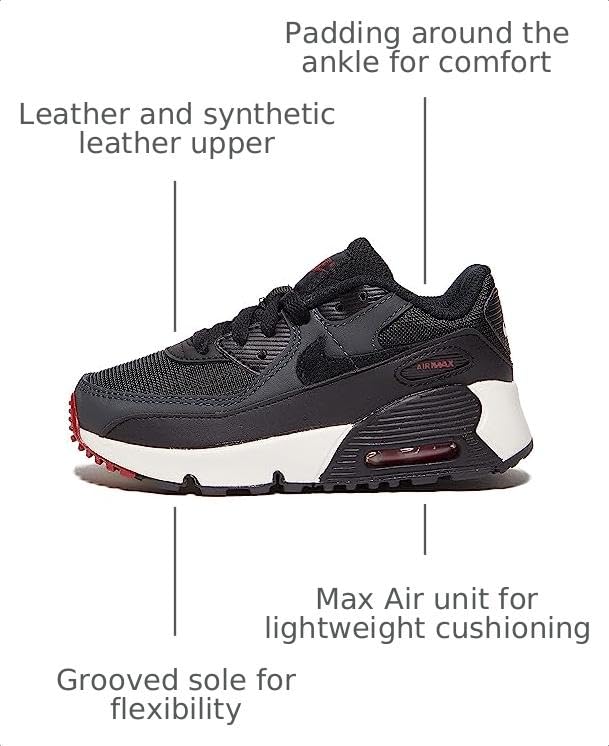 Image of Nike Kid's Air Max 90 LTR Sneaker | Casual Shoes