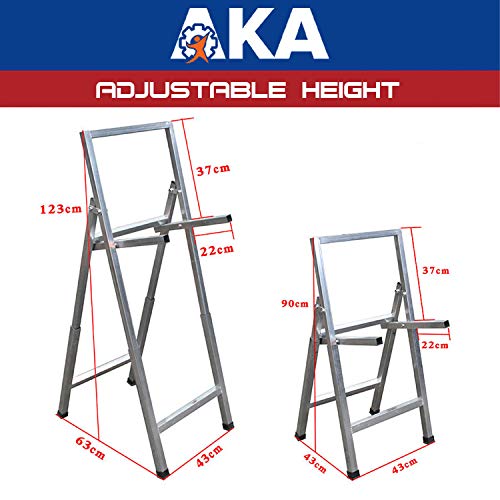 AKA Sports Gear Adjustable Archery Target Stand-Heavy Duty |Portable Steel Stand for Archery Target |