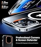 [12FT Military Shockproof]TORRAS for iPhone 14 Pro Case for MagSafe [20W Safe & Fast Charging] [Slim Fit Velvety Touch] [Titanium Action Button] Thin Matte Magnetic Case for iPhone 14 Pro Cover Clear - Image 5
