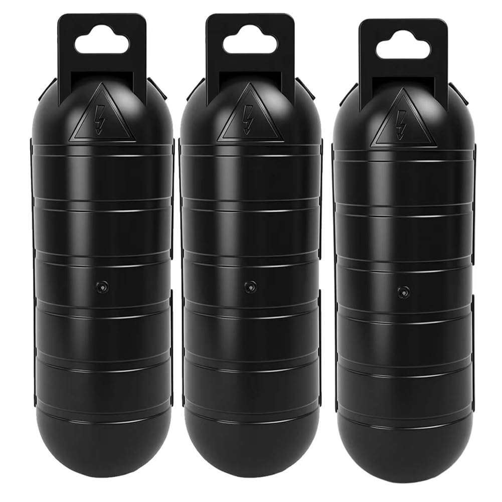Jnchdghwa Black Waterproof Extension Cord Cover For Outdoor Electrical Connections- Safety Protection For Extension Cords Electrical Boxes