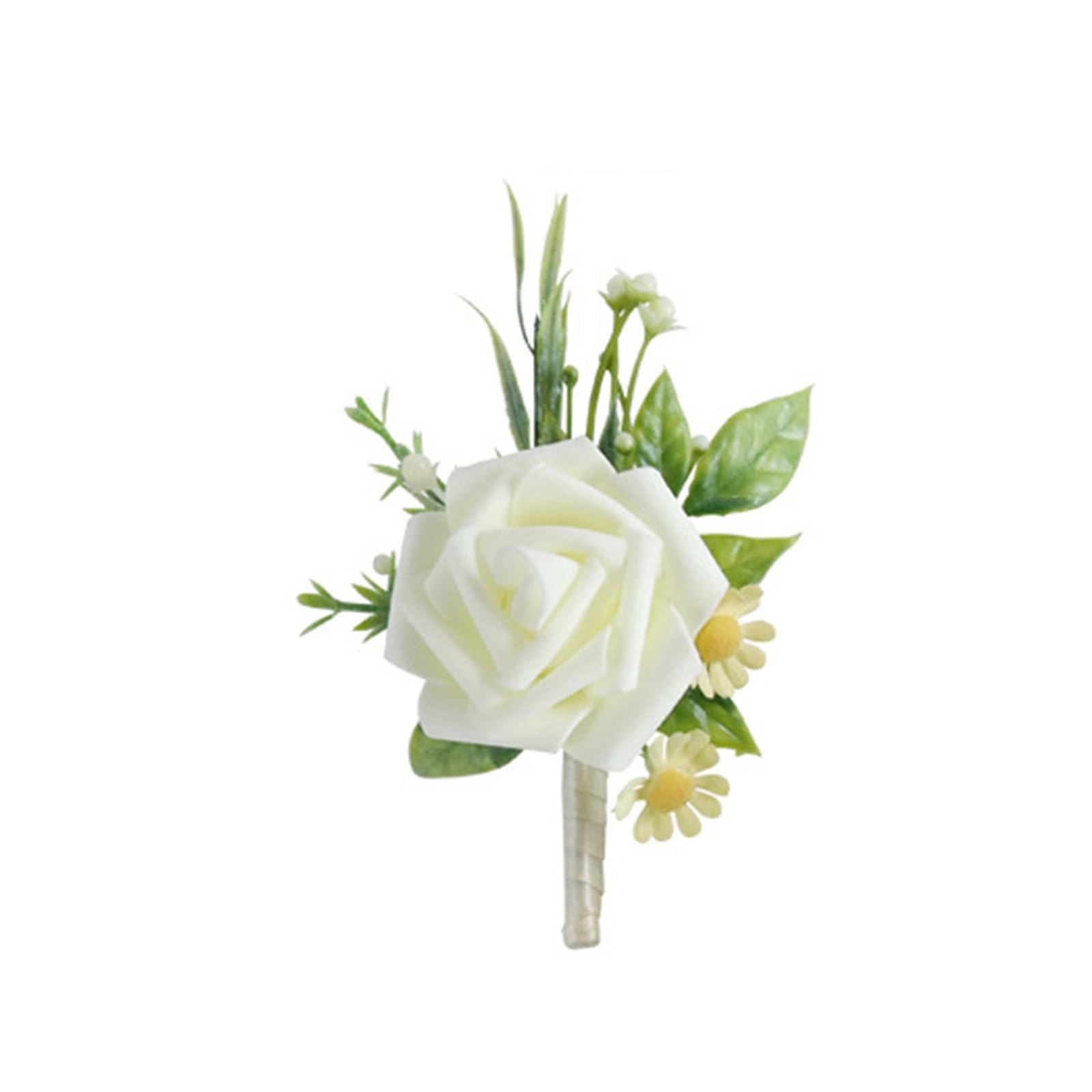 Delicado ramillete de muñeca para novia, broche de solapa, flor de padrinos de boda, ramillete de flores artificiales, suministros para fiestas