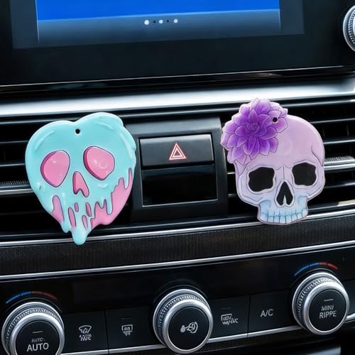 Image of Car Air Vent Clips,Car Air Fresheners Vent Clips Car Diffuser Vent Clip,Car Decoration Cute Car Interior Decor,Car Accessories for Women (2 Pcs Halloween Ghost)