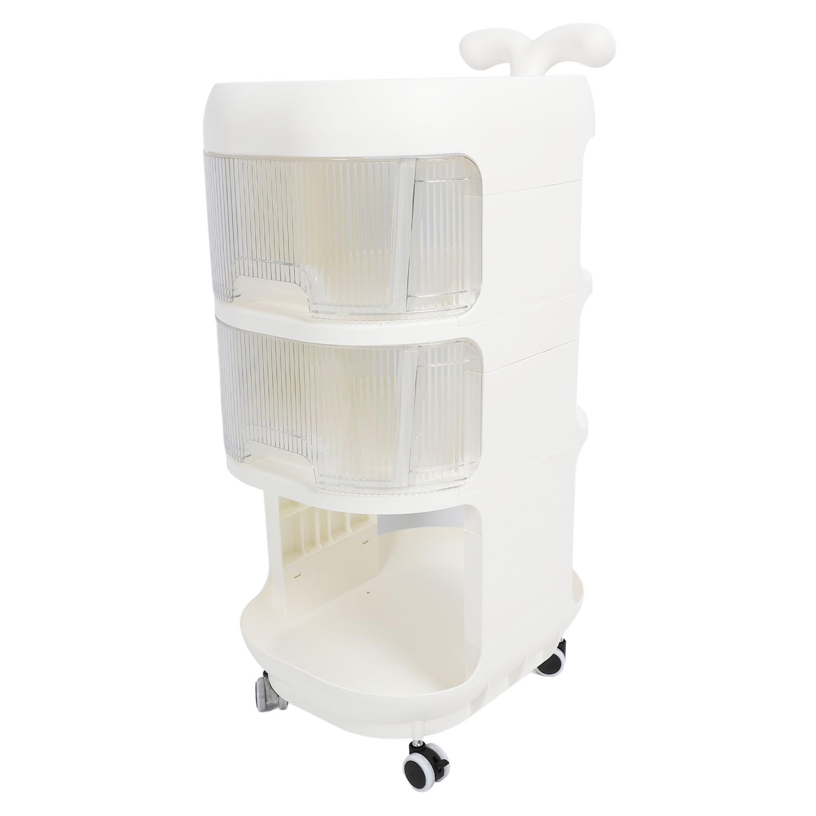 Carro de Almacenamiento con Ruedas, Carro Utilitario con Ruedas, Organizador de Refrigerios Móvil Multifuncional, Carrito Organizador de Pañales para bebé para Cocina, Baño y