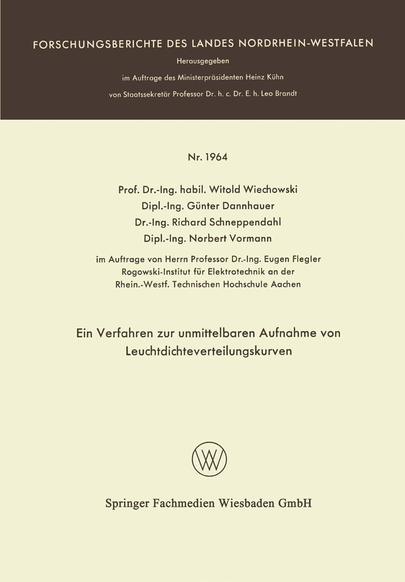 Ein Verfahren zur unmittelbaren Aufnahme von Leuchtdichteverteilungskurven