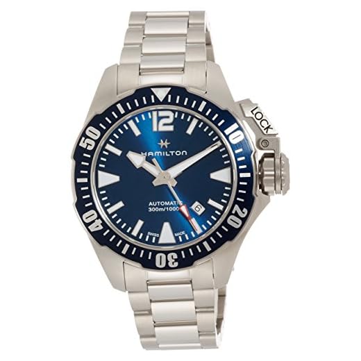 Hamilton Reloj de Pulsera Deportivo para Hombre Khaki Navy Frogman H77705145, 80 Horas de Reserva de Marcha.