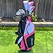 Aspire XD1 Womens Golf Clubs Full Set, Includes Driver, Fairway, Hybrid, 6-PW Irons, Putter, Stand Bag, 3 H/C's, Ultra-Light Graphite Shafts, Golf Clubs Women Left Handed, Comes in 3 Sizes, Pink