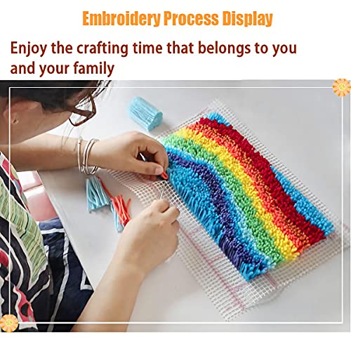 Large Size Latch Hook Rug Kits For Adults And Children 43.3 X 29.5 Inch Diy Needlework Crocheting Rug Kit With Color Preprinted Pattern #TOP5