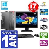 PC Fujitsu Esprimo E520 DT - Intel Core i7-4770 3.4 Ghz (Cache 8 Mo) - 8 Go DDR3 - Disque Dur 3,5