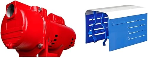 Miniatura 11 de Red Lion RL-SPRK150-BR 97101502 - Bomba de riego de hierro fundido de 115/230 voltios, 1.5 HP, 71 GPM, con impulsor de latón, color rojo