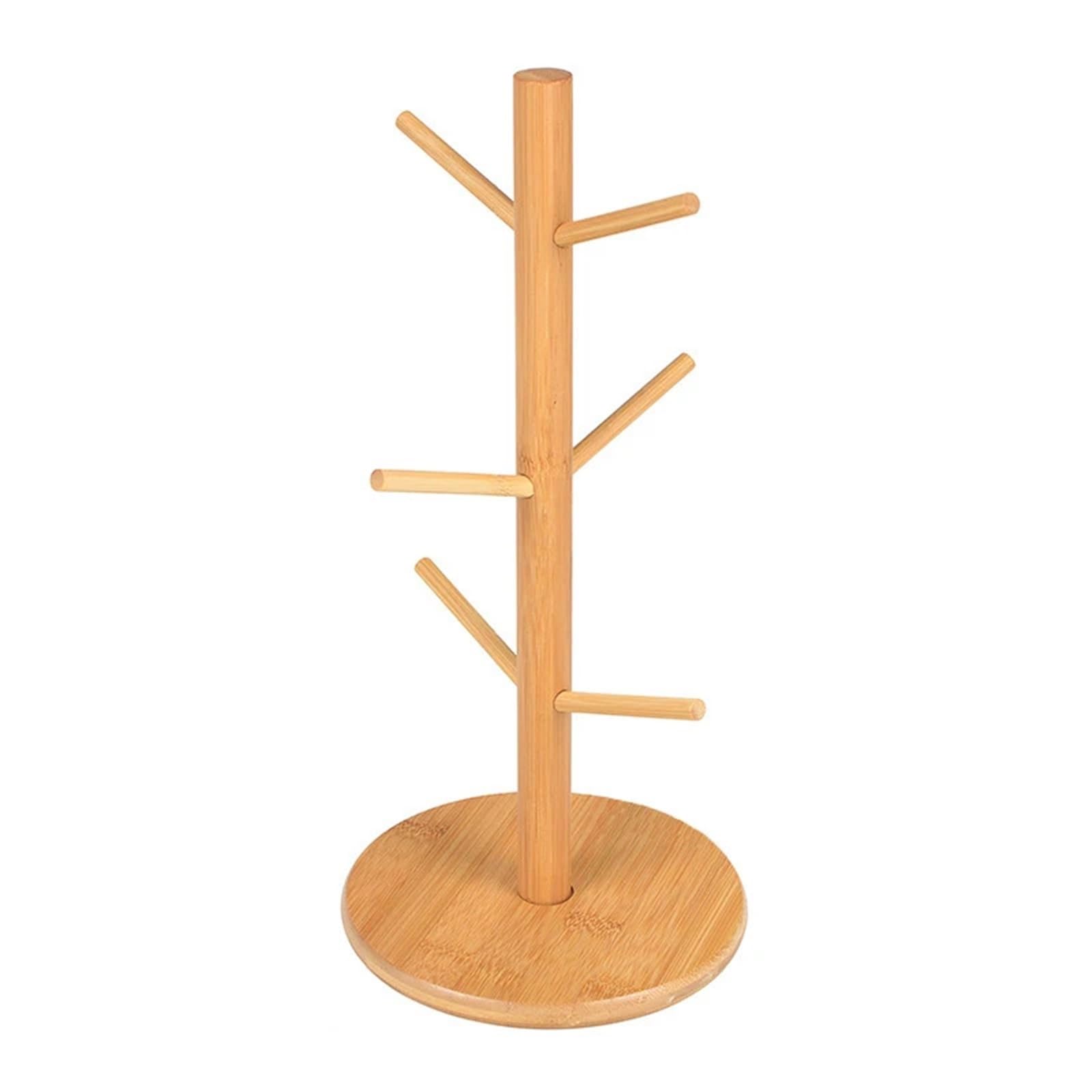 MFWHEFJ Mug Tree Cups Drainer Wooden Dish Draining Rack Plates Holder Kitchen Storage Cabinet Organizer for Cutting Board Pot Lid(Color3)