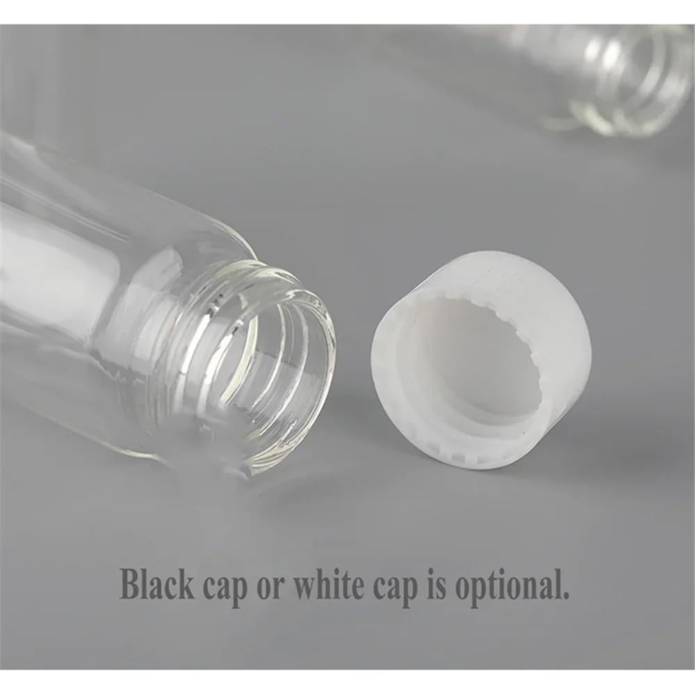 Frasco de vidrio transparente de 2 ml a 60 ml for reactivo de laboratorio, frasco pequeño transparente for experimentos(5ml 100pcs)