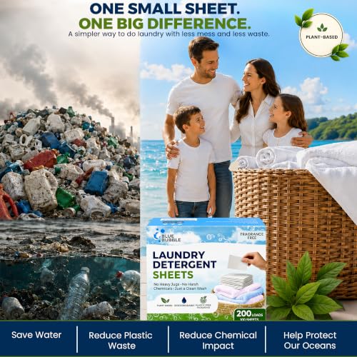 Image of Laundry Detergent Sheet (Fragance Free) | Eco Friendly Laundry Detergent Sheets