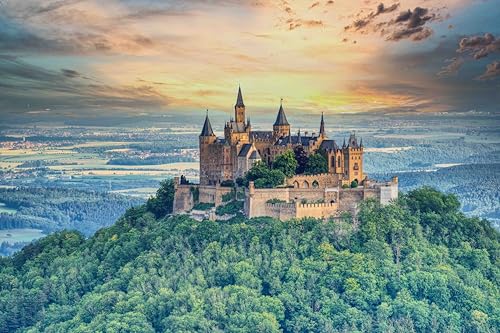 Postkarten-Set Burgen und Schlösser in Deutschland - 9 Karten / Ansichtskarten: Fotos Bilder Burg Eltz Gutenfels Rheinstein Reichsburg Neuschwanstein Schweriner Nymphenburger Schloss