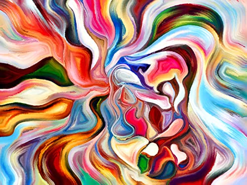 JMbeauuuty 1000 Pieces Adult Jigsaw Puzzle,Difficult Puzzling for Adult 1000 Pieces,Challenging Jigsaw Puzzle Gift for Friends Family(Colorful Lines,70x50cm)