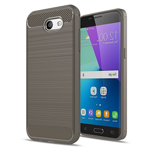 Galaxy J3 Emerge/J3 2017/J3 Mission/J3 Eclipse/J3 Luna Pro/Amp Prime 2/J3 Prime/Express Prime 2 Case,AnoKe Slim Scratch Resistant TPU Thin cases cover For Samsung J3 Emerge HWLS Grey
