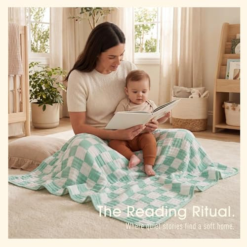 HardNok Ultra Soft Muslin Baby Blanket, A Versatile Swaddle and Bed Blanket for Babies, Toddlers, Boys, and Girls (1 Pack). by HardNok - Image 5