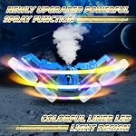 Terucle Remote Control Car, 360°Rotating 4WD RC Cars with Cool Spray, 2.4Ghz Double Sided RC Stunt Car with Cool Lights, RC Drift Car for Kids Toys Best Gifts for Boys Girls Age 4-6 7 8-13