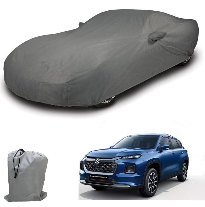 Image of ARCUATE Triple Layer Custom fit Car Body Cover for Maruti Suzuki Grand Vitara |Top Layer Dustrproof | Middle Layer Waterproof | Bottom Layer Scratch Protection | Outdoor Indoor Fabric