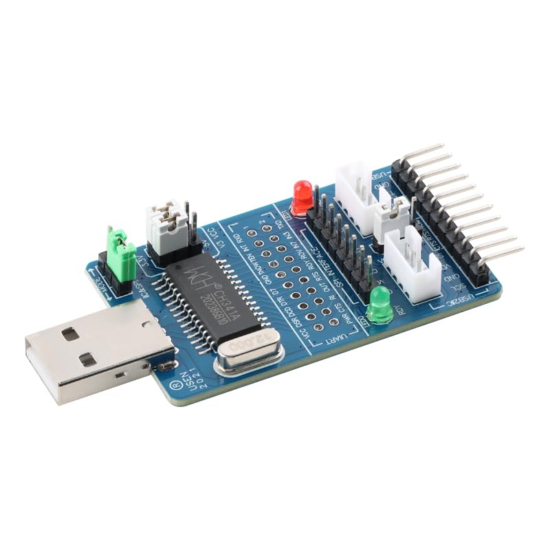 MusRock CH341A Module USB to I2C SPI UART TTL ISP EPP MEM Printer Parallel Serial Converter for Arduino Development Board
