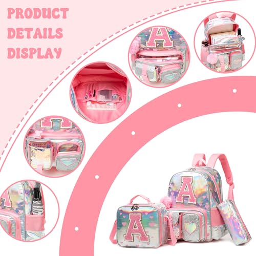 Meetbelify Backpack for Girls Backpacks for Elementary Preschool Students Kids School Cute Backpack with Lunch Box3