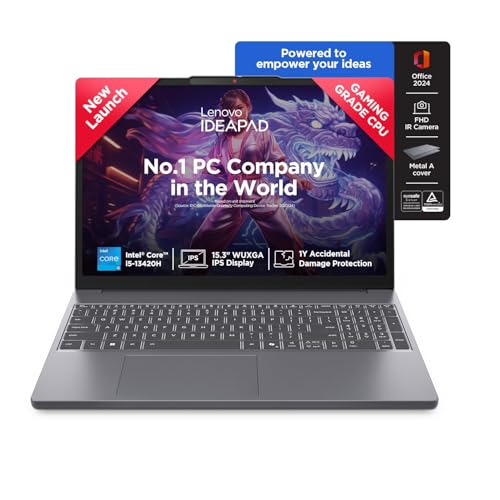 Image of Lenovo IdeaPad Slim 3 14 inch (35.5cm) FHD Laptop | Intel Core i5-12450H 12th Gen | 16GB RAM | 512GB SSD | Windows 11 | MS Office 2024 | Grey | 1.37Kg | Model 83EQ0074IN​