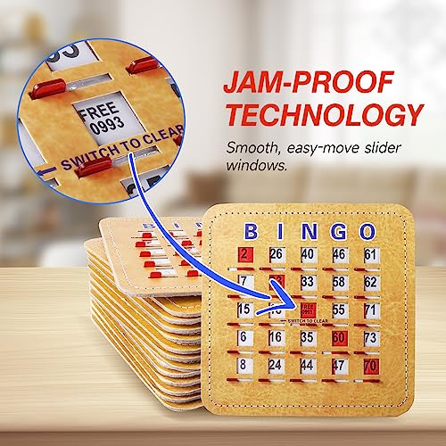 image for GSE Games & Sports Expert 5Ply Stitched Shutter Bingo Cards, Finger-Ti