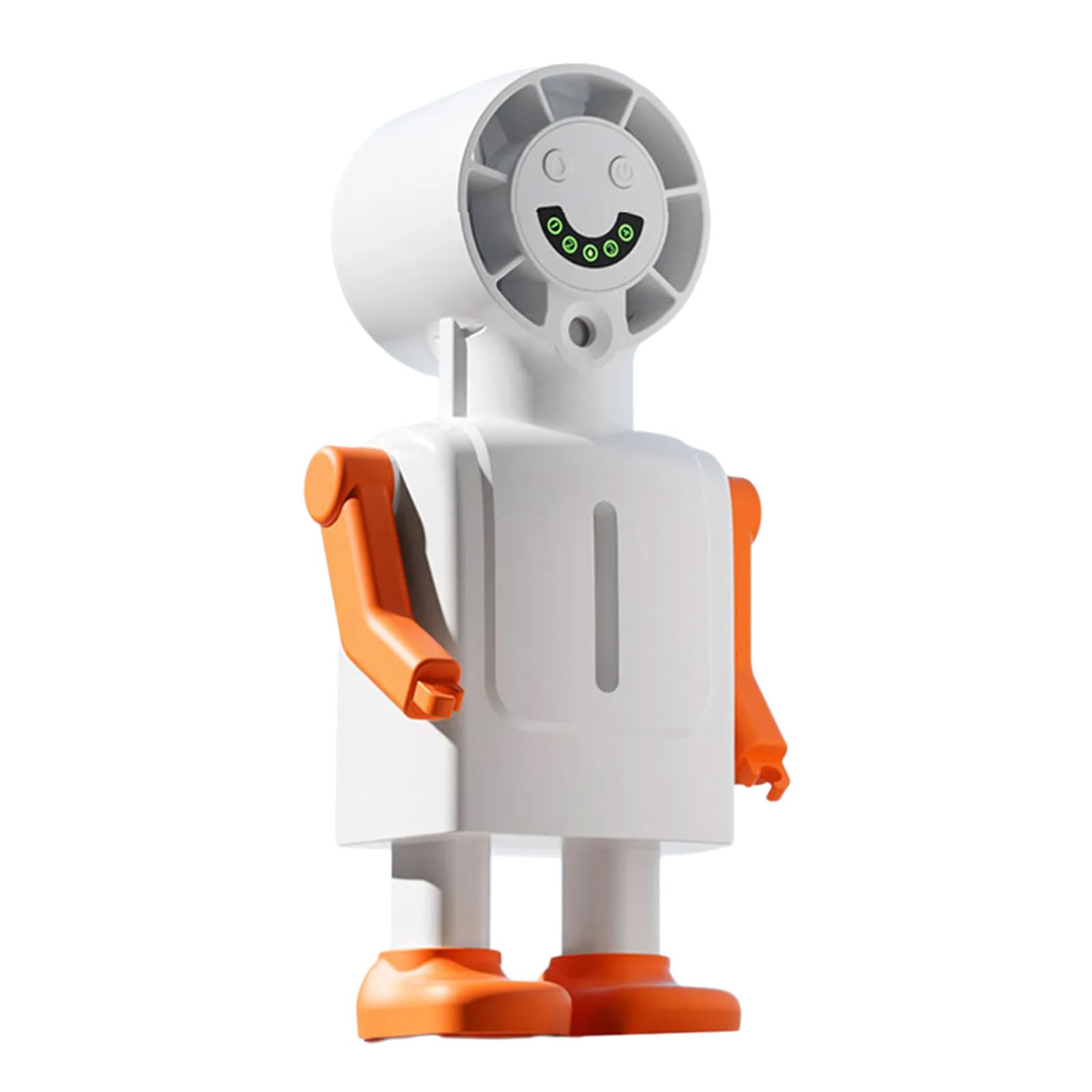 Jazuaiao USB Rechargeable Cooling Fan Adjustable Robot Sprinkle Fan Feature 3 Usage Mode for Outdoor LED Display