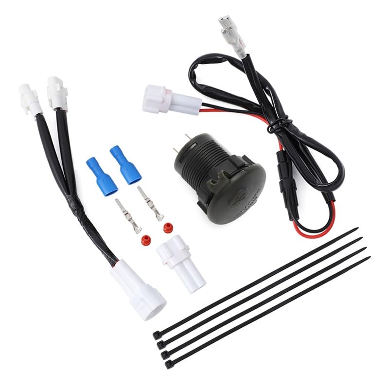 Chargeur USB Tenere 700 voltmètre et double prise auxiliaire