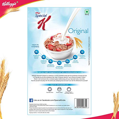 Image of Kellogg's Original Special K | Only 2% Fat | Sub 300 Calorie Breakfast Cereals | Whole Wheat Flakes| Source of Protein & Fibre | 900 /935g