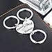 YEEQIN 3PCS Best Friends Forever Keychain Set, Best Friends Gifts For 3, Matching Heart Keychains Gift for Sisters