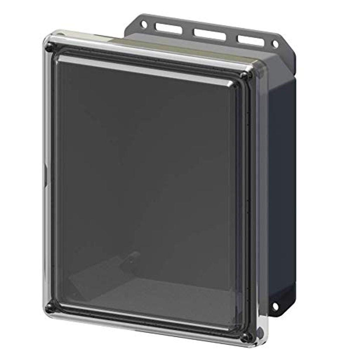 Serpac I342S Polycarbonate Plastic Enclosure, 11-3/4" Length x 9.98" Width x 5.45" Height, Top Clear/Bottom Gray