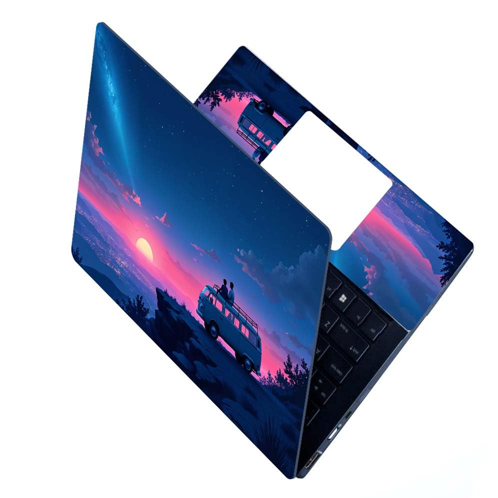 Image of Full Laptop Skin Stickers HD Quality Sticker for Laptops Upto 15.6 inch (Dustproof|Waterproof|Scratchproof|Reusable) - BE Travel FL1