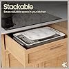 Bakken 8-Piece Stackable Bakeware Set - Ceramic Non-Stick Coating, Baking Sheets, Assorted Baking Pans, PTFE, PFOA & PFOS Free - Healthy Baking, Ergonomic Handles, Cooling Rack, Non-Toxic, Oven-Safe #4