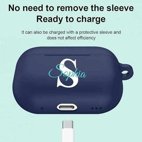 Miniatura 3 de IMEETCASE Funda personalizada con nombre para Apple AirPods Pro de 2 generación TPU suave personalizado regalo de texto absorción de impactos